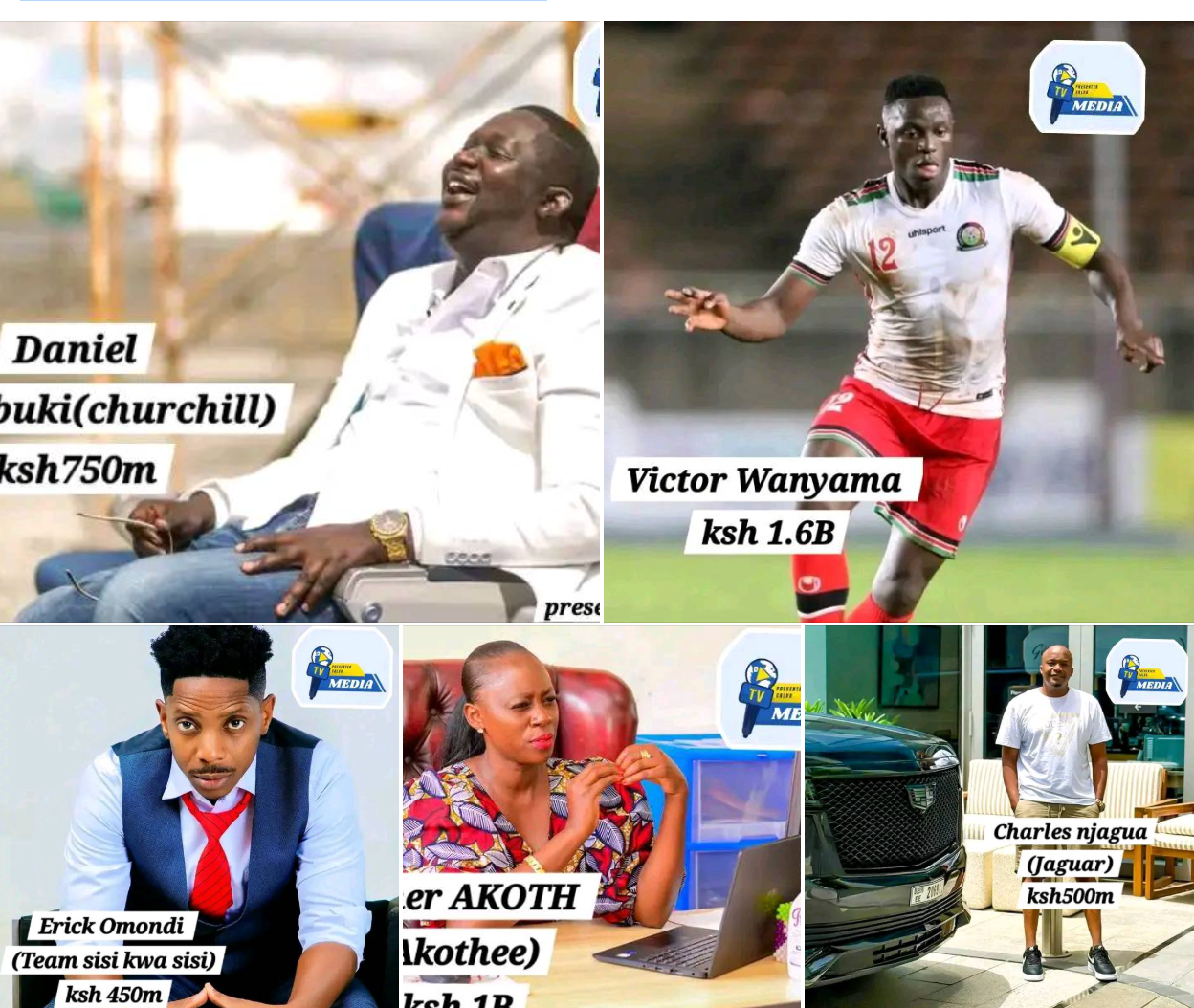 These Are the Top 10 Richest Celebrities in Kenya